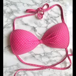 Pink bikini top